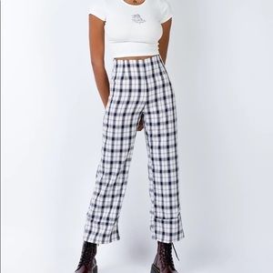 Princess Polly Euros Pants in Black/White